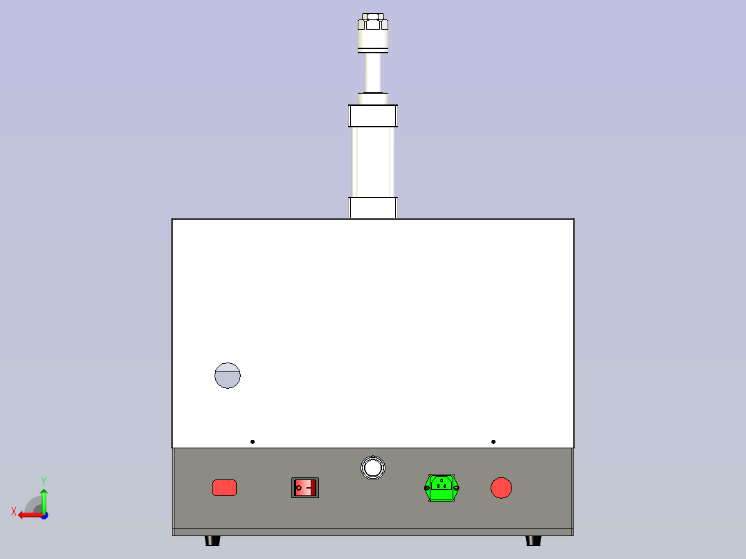 5pin针高温高压封口机后视图