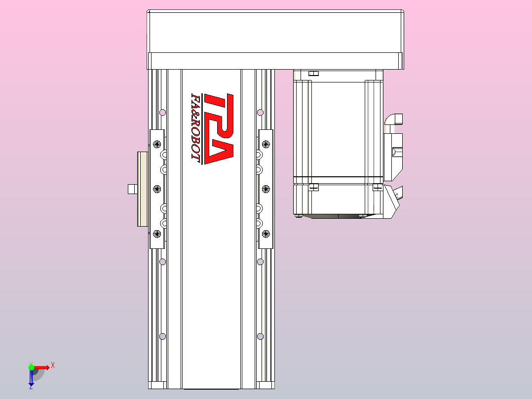 日规模组半封闭丝杆TPA-HNR-85D-1610C-L50-ML-Y-P20-N3俯视图