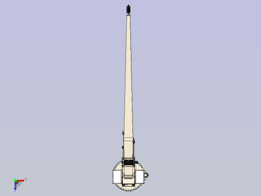 甲板起重机 5T x 12m - 液压起重机俯视缩略图