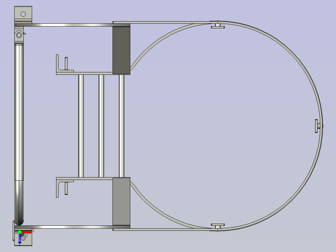 环形梯子俯视图