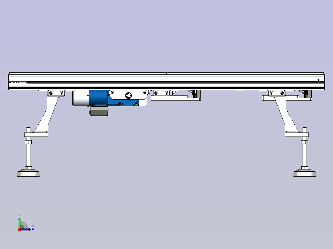 波峰夹具接驳台左视图