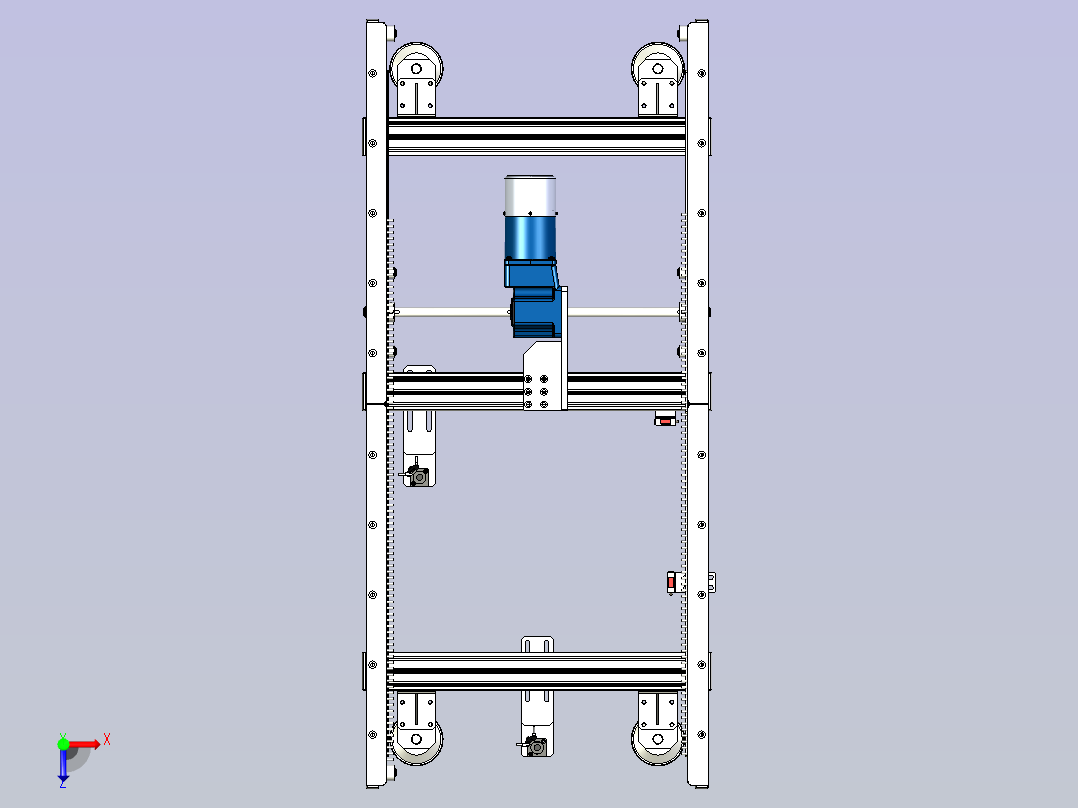 波峰夹具接驳台俯视图