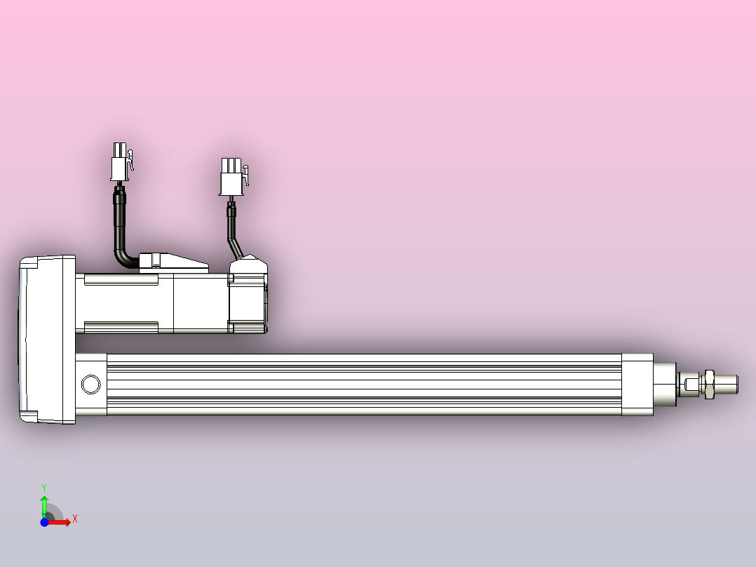 轻载电动缸TPA-ESR25-1002C-L250-MR-TC-W-P10-C3前视图