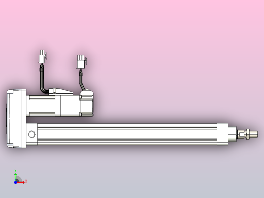 轻载电动缸TPA-ESR25-1002C-L250-MR-TC-W-P10-C3前视缩略图