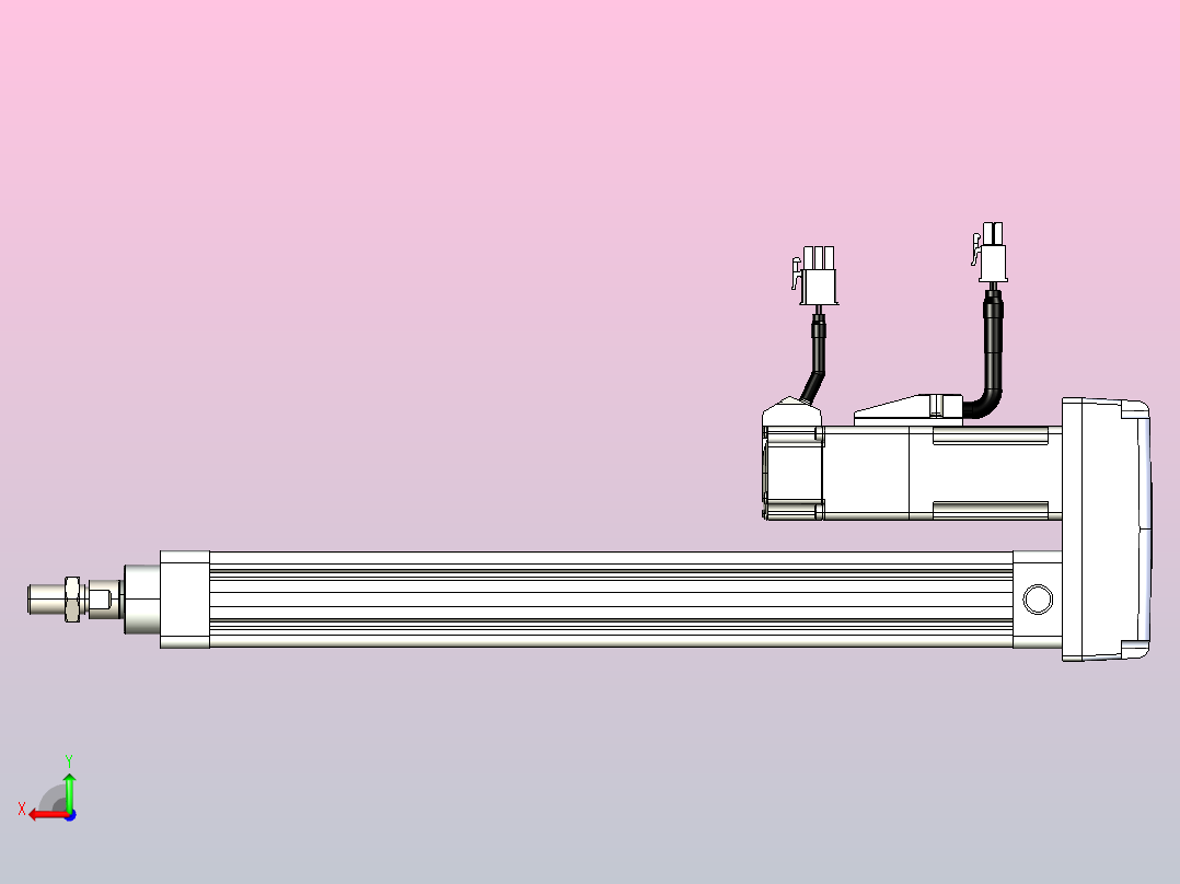轻载电动缸TPA-ESR25-1002C-L250-MR-TC-W-P10-C3后视图
