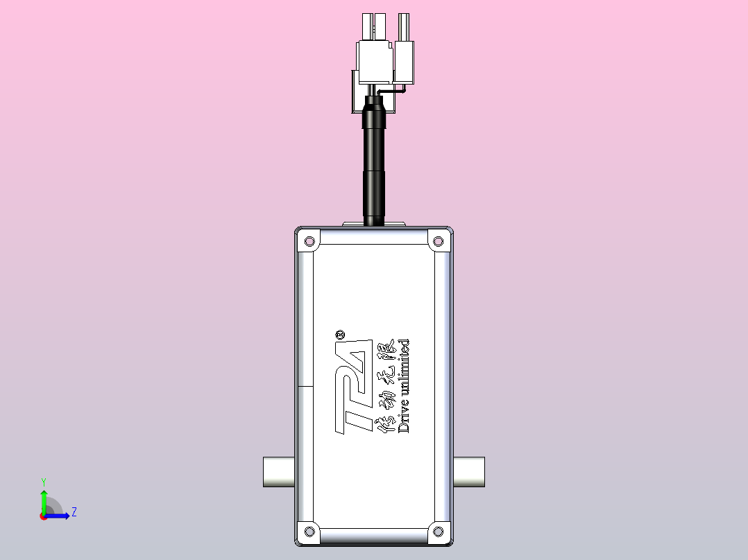 轻载电动缸TPA-ESR25-1002C-L250-MR-TC-W-P10-C3左视图