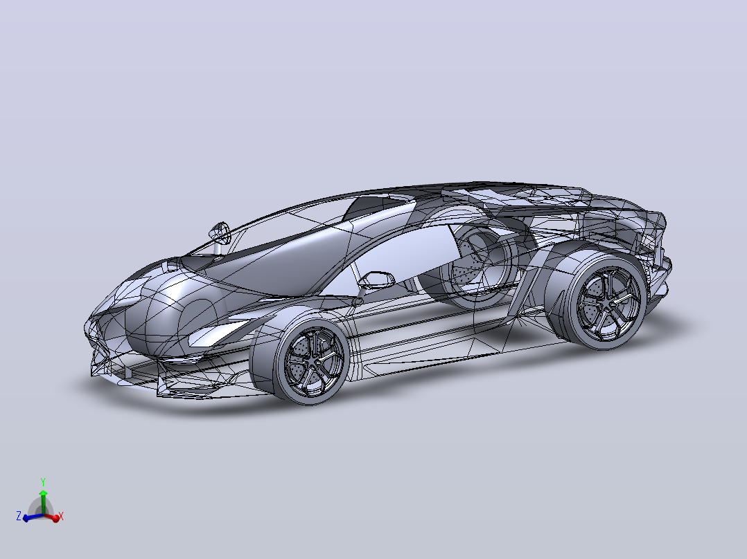 兰博基尼 aventador主视图