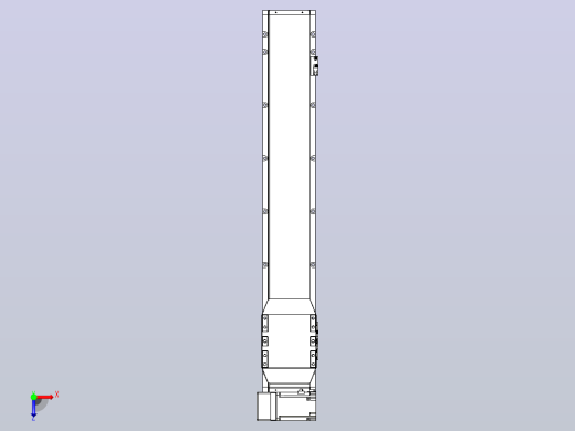 机器人皮带驱动直线轴TPA-GCB-150-P80-L750-LU-M75-N3俯视缩略图