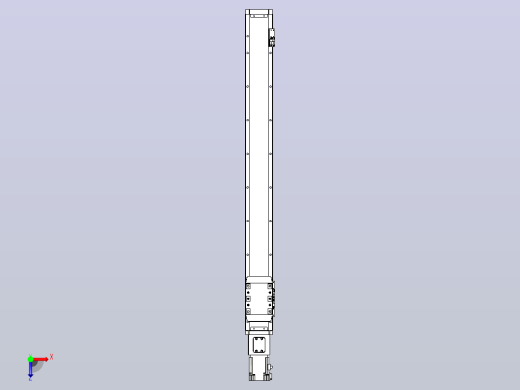 滚珠丝杠直线轴内置导轨TPA-GCR-80-1610C-L750-M-M20-N3俯视缩略图