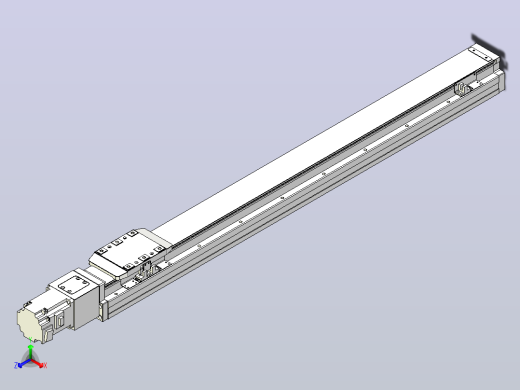 滚珠丝杠直线轴内置导轨TPA-GCR-80-1610C-L750-M-M20-N3正等轴测缩略图