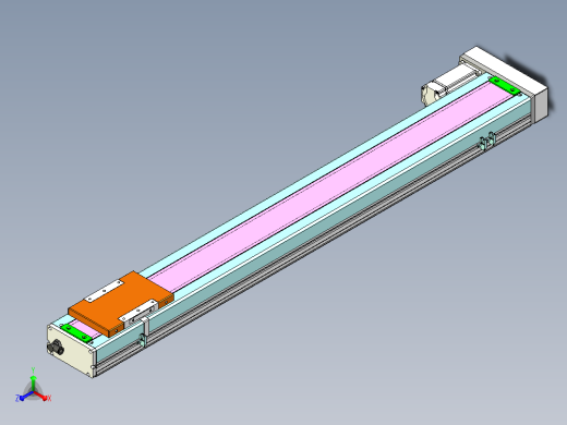 创锋精工电动滑台CFF14-1000-BL-P400W正等轴测缩略图