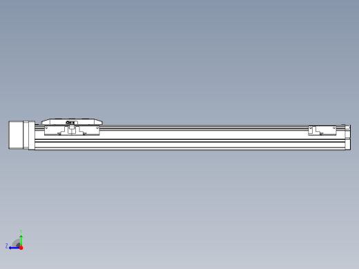 滚珠丝杠直线轴内置导轨TPA-GCR-50-1210C-L450-MR-M10-N3右视缩略图