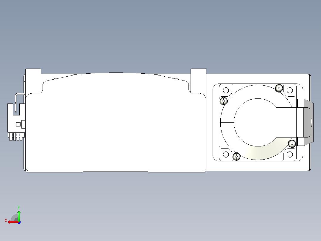 日规模组半封闭丝杆TPA-HNR-140D-2010C-L100-ML-Y-P40-N3后视图
