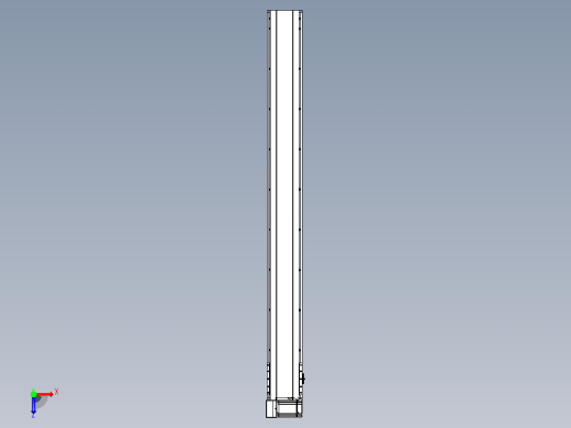 皮带直线轴半封闭可选导轨TPA-HNB-175D-140-L1650-LU-C-P75-N3俯视缩略图