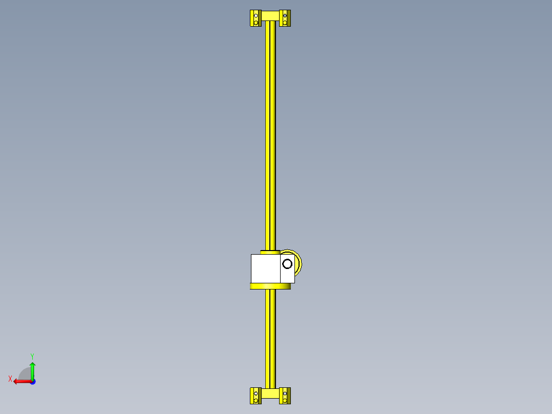 滑动高低差辊子后视图