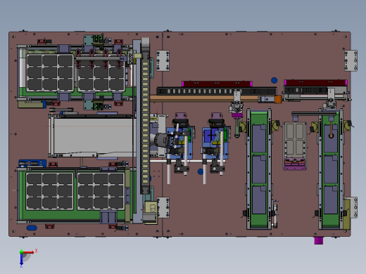 锂电池边电压及厚度尺寸检测机俯视缩略图