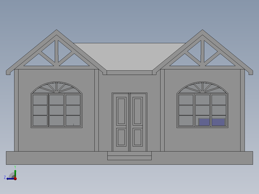 木屋-45平方套1-B型右视图