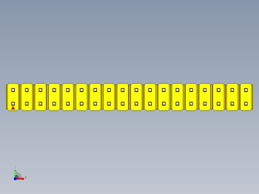 彩色公头100mil（2.54mm）系列-DS1021_yellow_2x18p_100mil_Type1_rev1.0前视缩略图