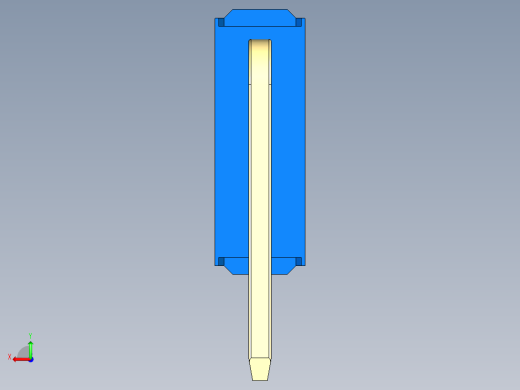 彩色公排针 100mil 2.54mm 系列-DS1022_blue_3x01p_100mil_TypeD_rev1.0后视缩略图