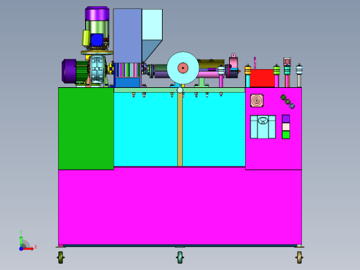 塑料破碎单螺杆挤出机前视缩略图