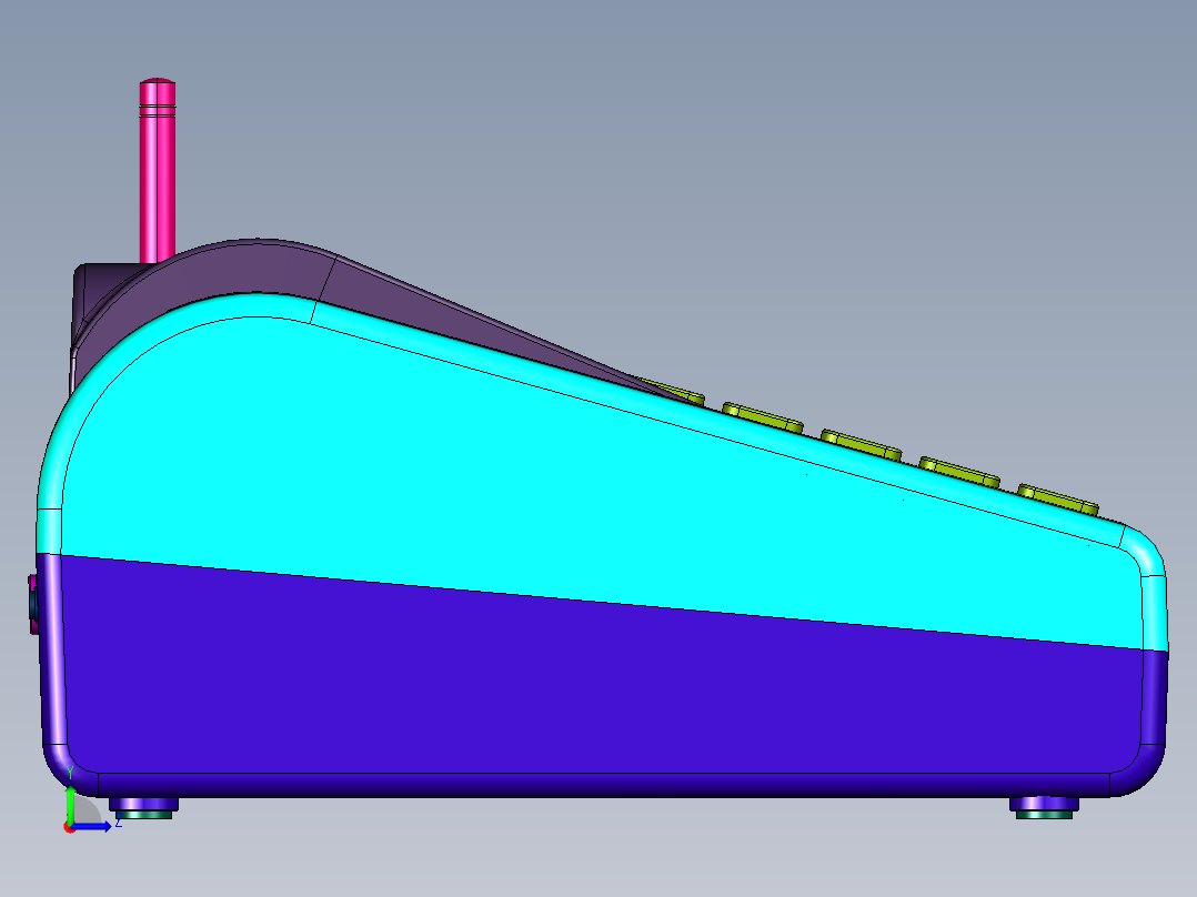商超收银打单据蓝牙打印机左视图