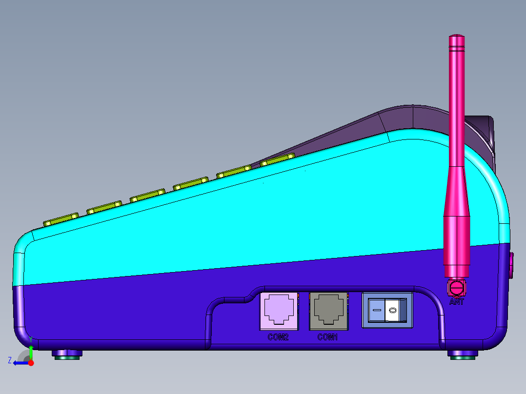 商超收银打单据蓝牙打印机右视图