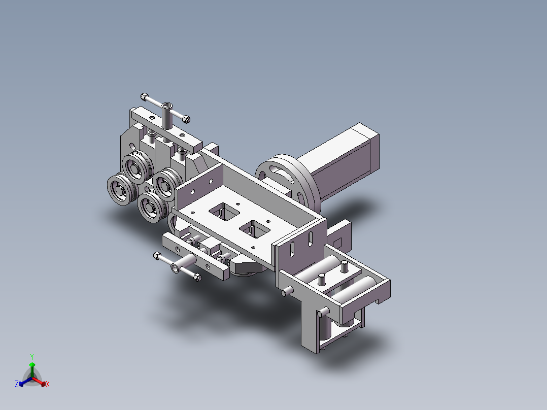 滚焊机之调丝器正等轴测图