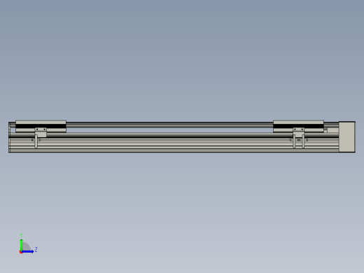 直线模组LHA170-S750-L设计图纸左视缩略图