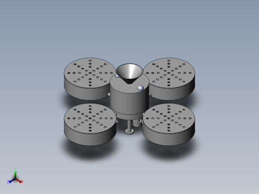 大棚内花生播种无人机及控制系统430911===70正等轴测缩略图