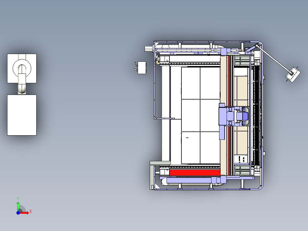 动梁五轴加工中心3020前视图