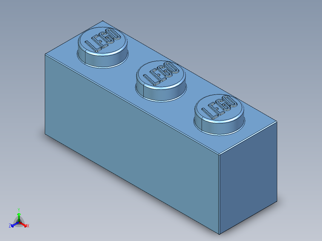 乐高套装 4421基本积木-6000881 - 3622 Medium Blue Brick 1 x 3.STEP