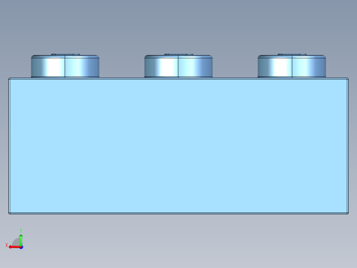 乐高套装 4421基本积木-6000881 - 3622 Medium Blue Brick 1 x 3.STEP后视缩略图