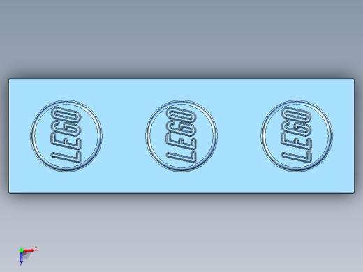 乐高套装 4421基本积木-6000881 - 3622 Medium Blue Brick 1 x 3.STEP俯视缩略图