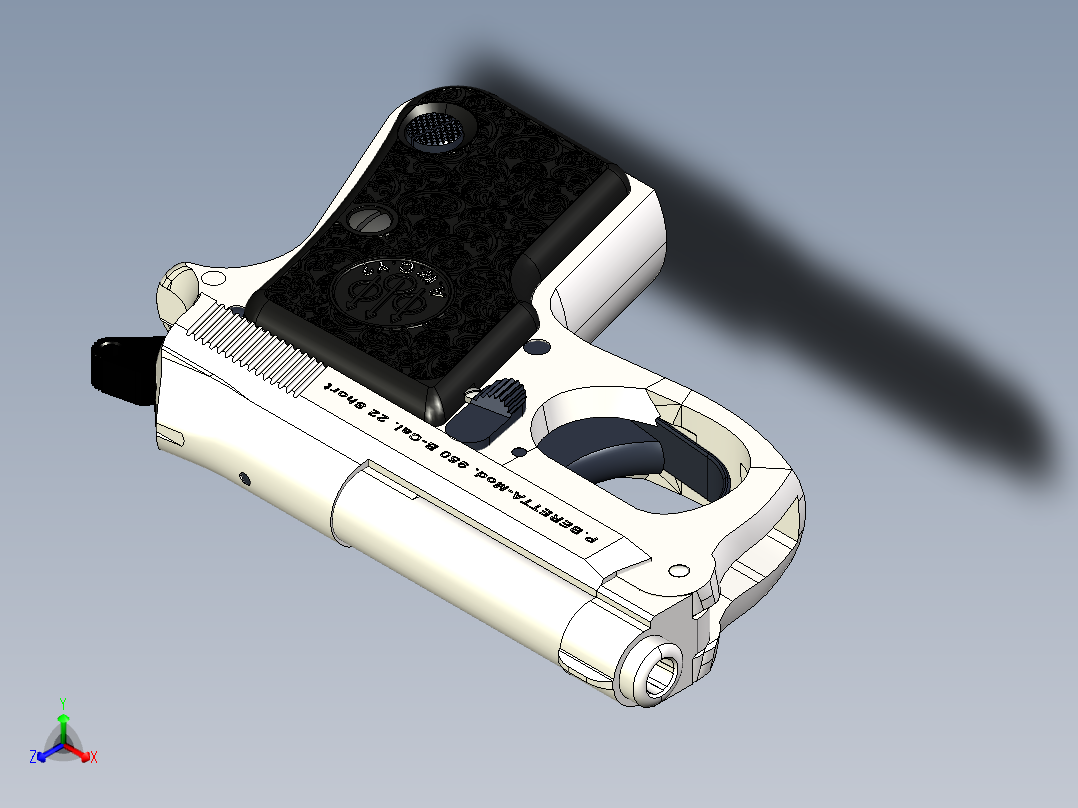 伯莱塔明克斯正等轴测图