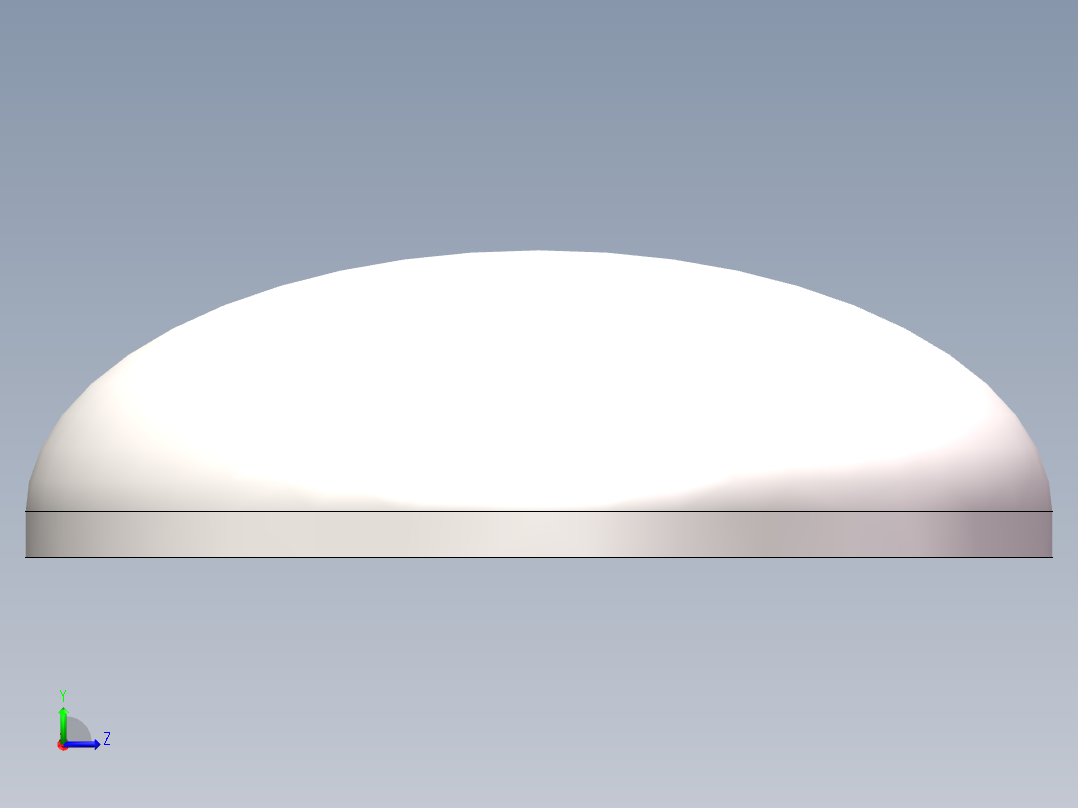 EHA椭圆形封头DN550左视图