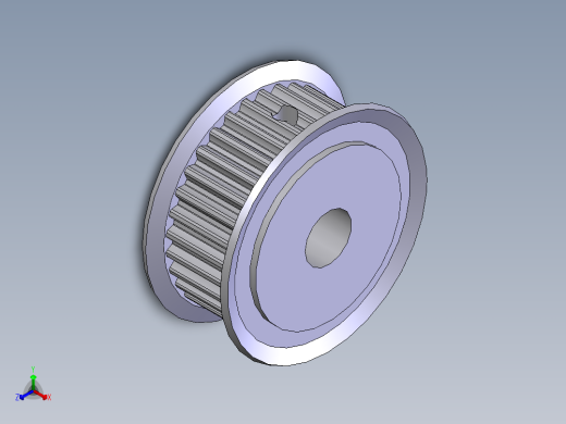 S43 同步带轮正等轴测缩略图
