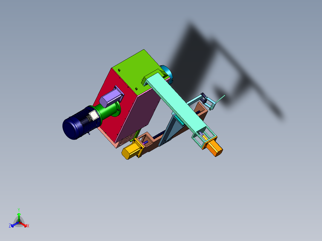 传动轴数控自动焊接专机正等轴测图