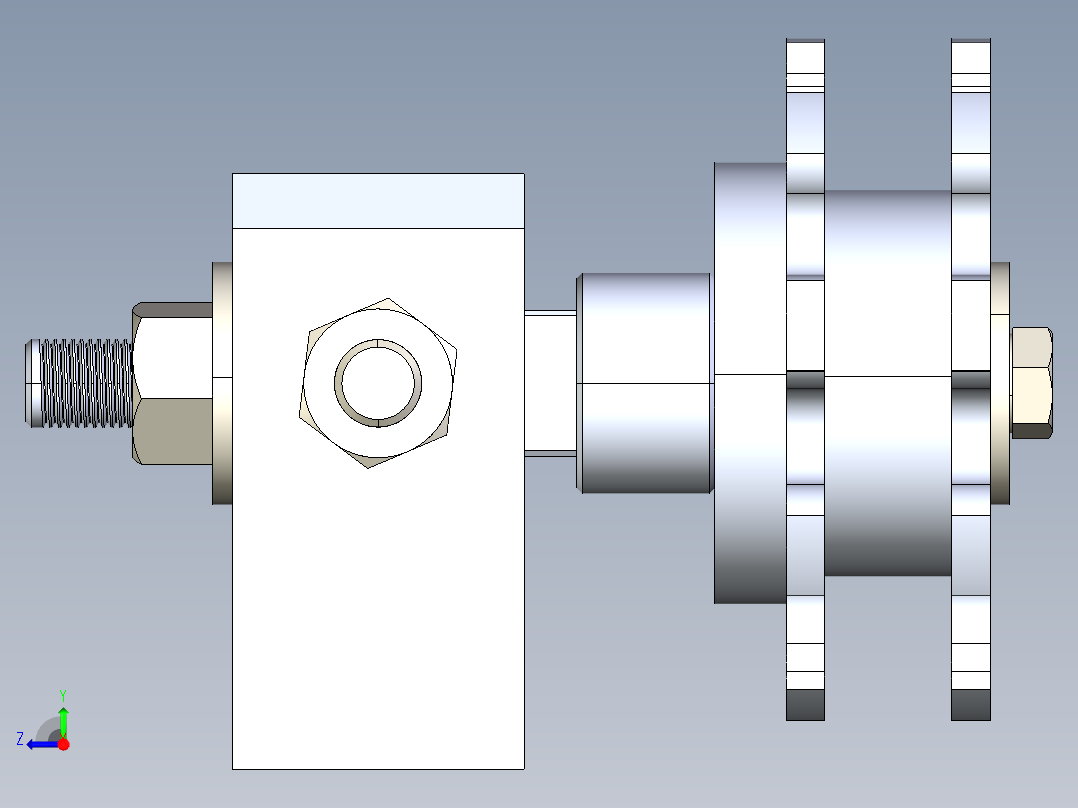 自动装配机装配线右视图