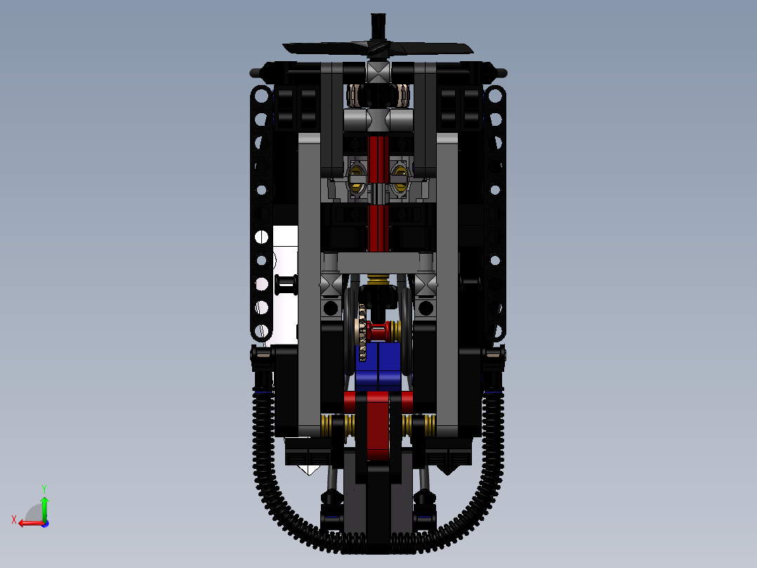 lego-technics-玩具（乐高积木玩具）后视图