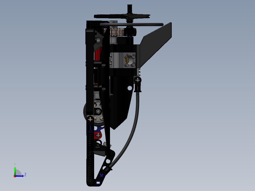 lego-technics-玩具（乐高积木玩具）左视图