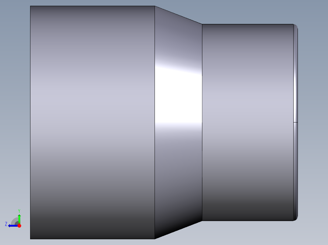 19RIV (A) 减速机：溶剂焊接插口（D）、溶剂焊接插座（D1减少）右视图