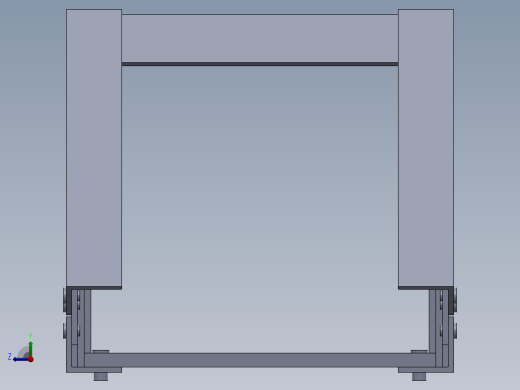 简易桁架桥模型右视缩略图
