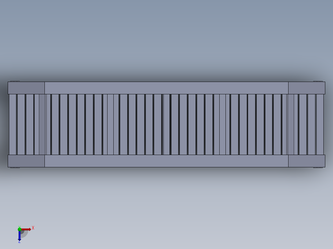 简易桁架桥模型俯视图