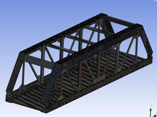 简易桁架桥模型缩略图