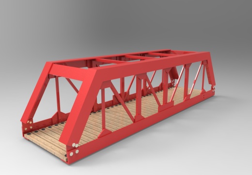简易桁架桥模型缩略图