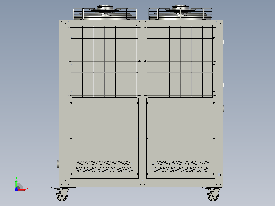 15P工业油冷机制冷液压站冷油机散热冷却器精密机械主轴油冷却冷水机前视图