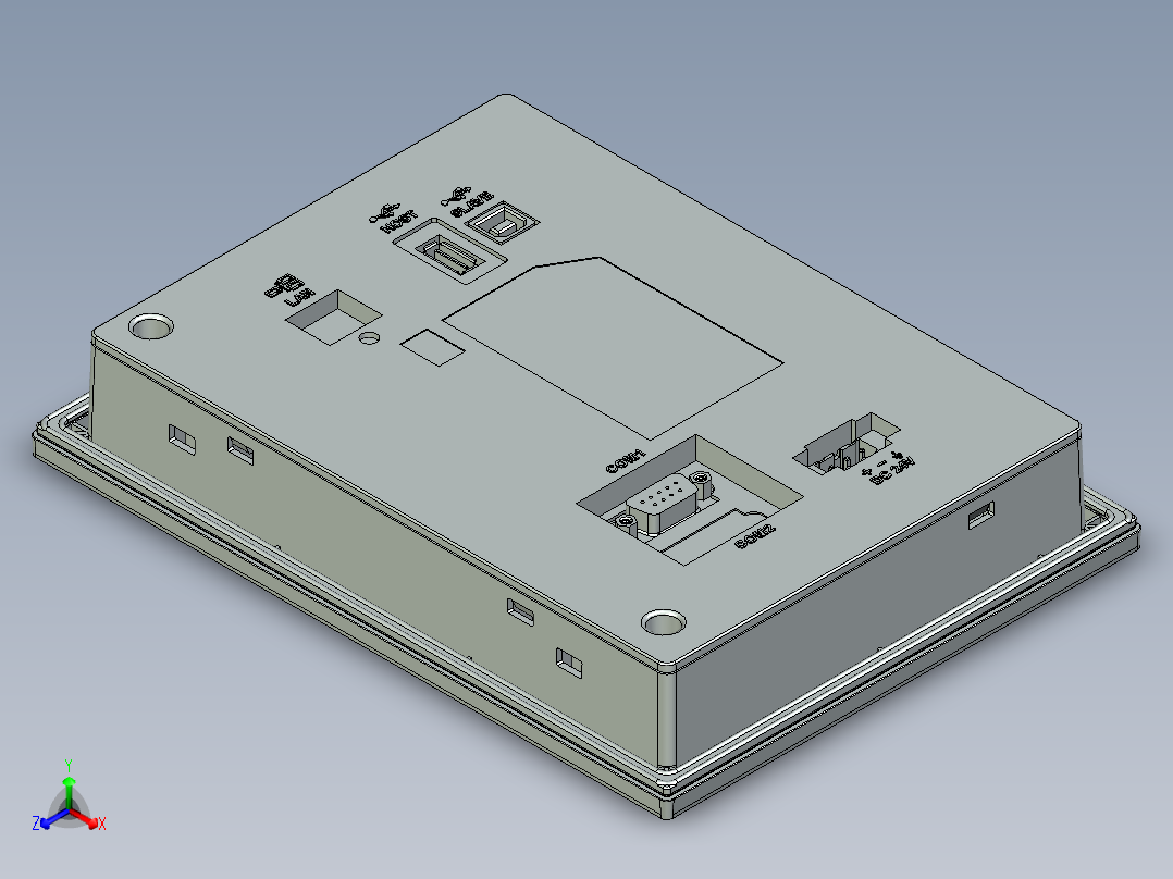 注塑机正等轴测图