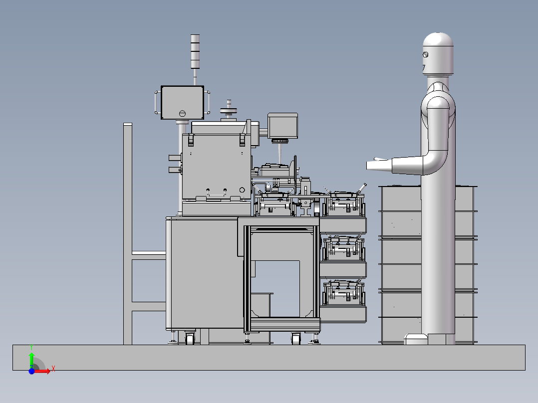 B17_遥控器在线式激光打标机前视图