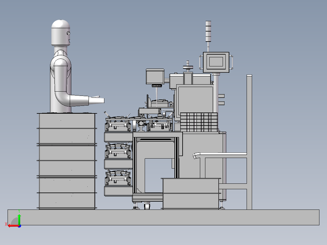 B17_遥控器在线式激光打标机后视图