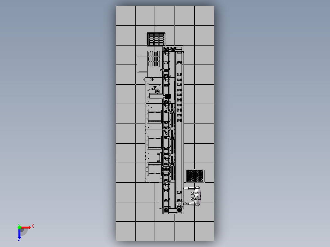 B17_遥控器在线式激光打标机俯视图